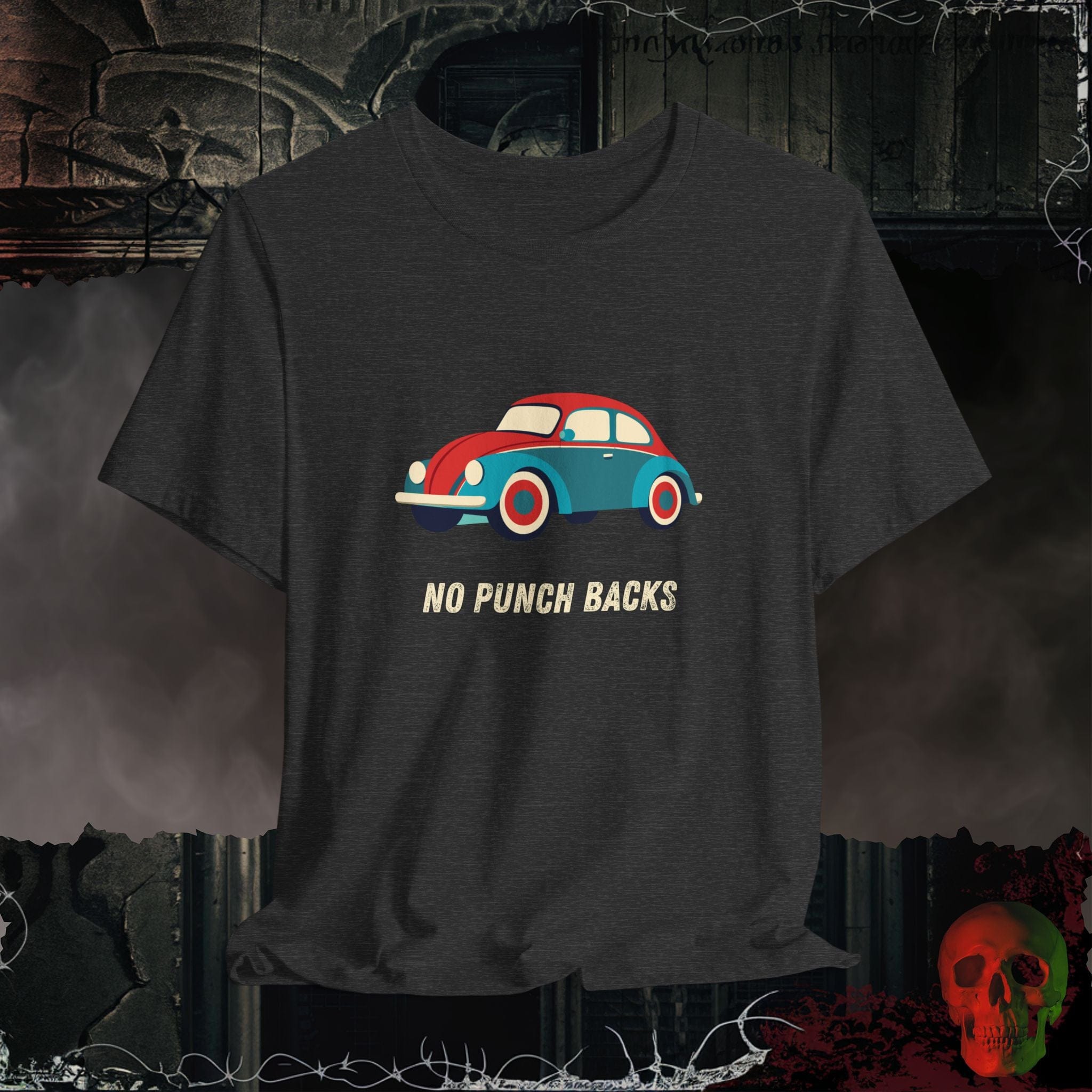 T-Shirt Dark Grey Heather / S No Punch Backs T-Shirt