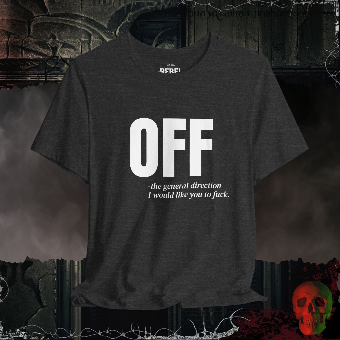 T-Shirt Dark Grey Heather / S Off - The General Direction T-Shirt