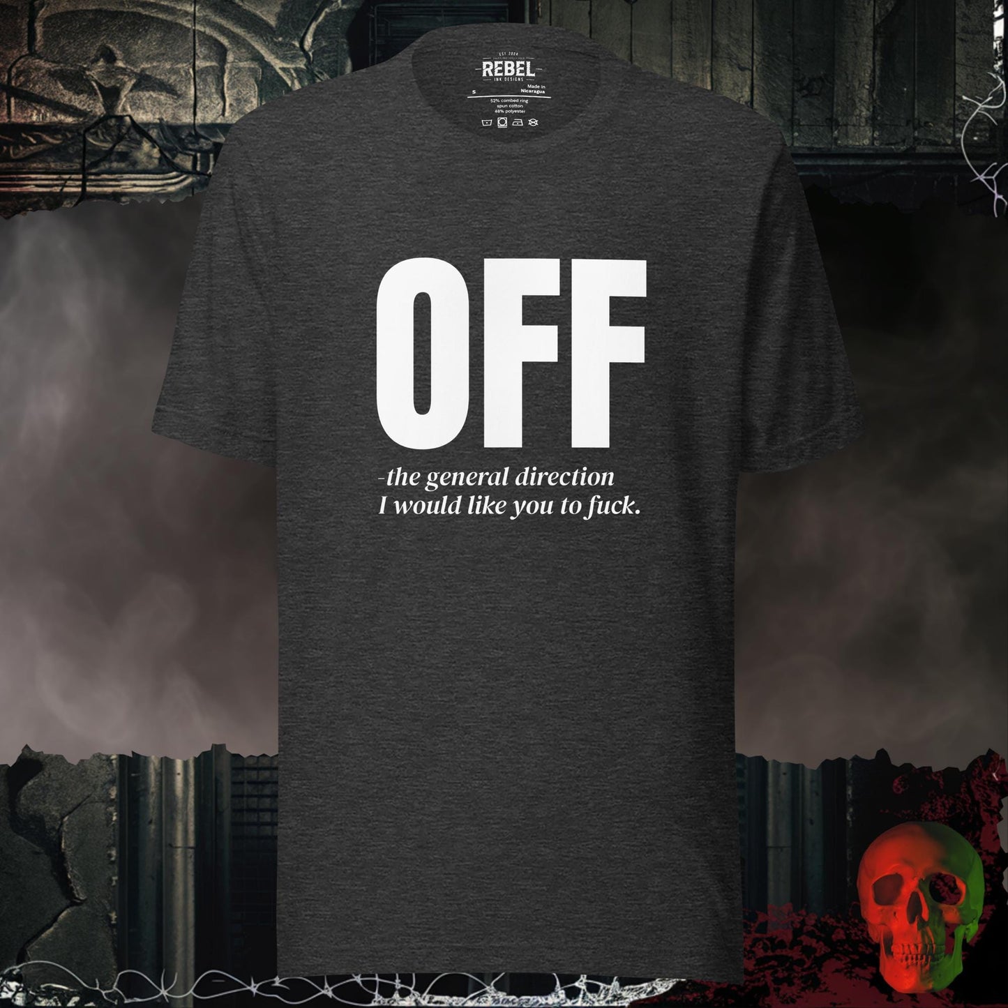 T-Shirt Dark Grey Heather / S Off - The General Direction T-Shirt