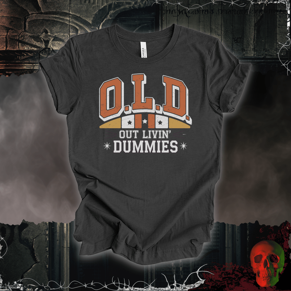 T-Shirt Dark Grey Heather / S Out Livin' Dummies Tee