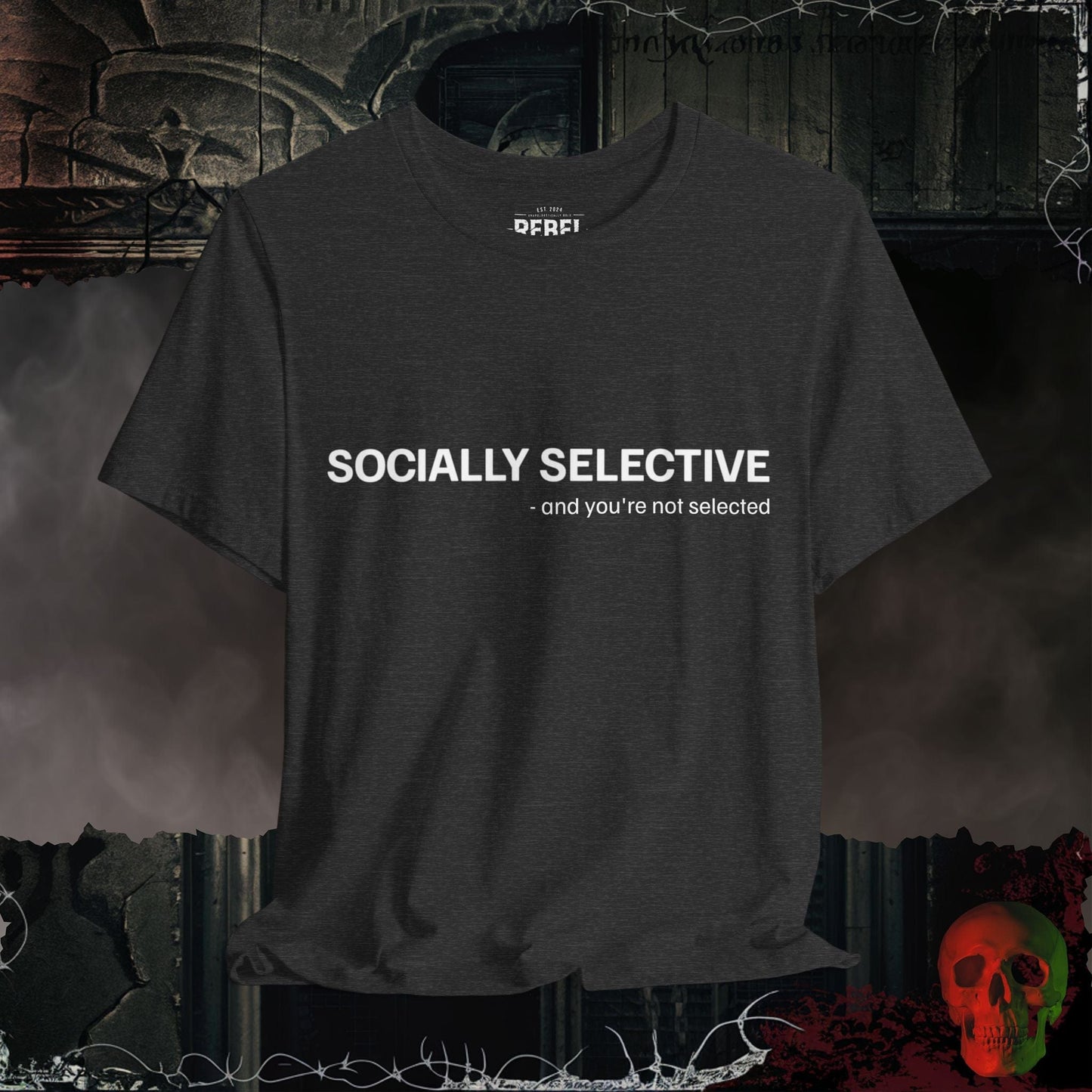 T-Shirt Dark Grey Heather / S Socially Selective T-Shirt