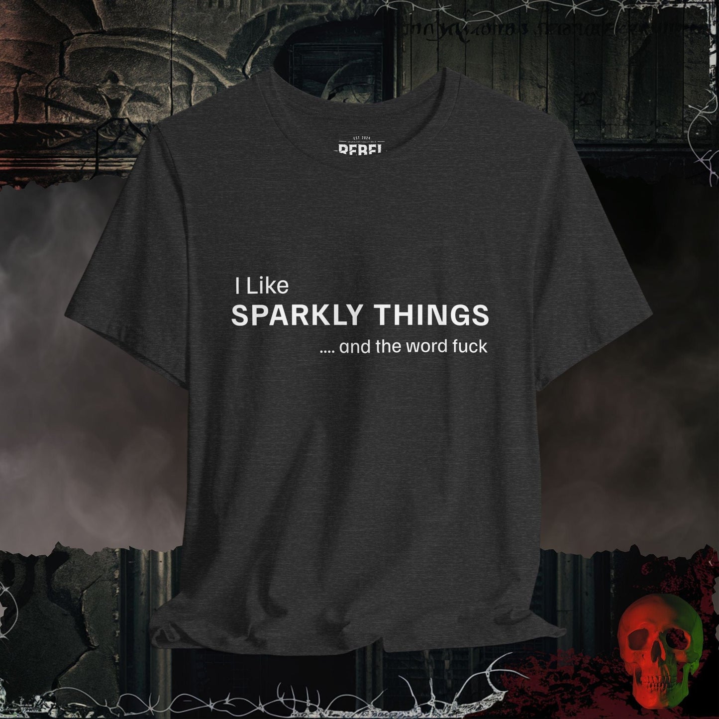 T-Shirt Dark Grey Heather / S Sparkly Things T-Shirt