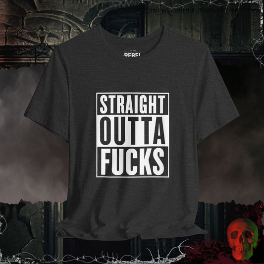 T-Shirt Dark Grey Heather / S Straight Outta F*cks T-Shirt