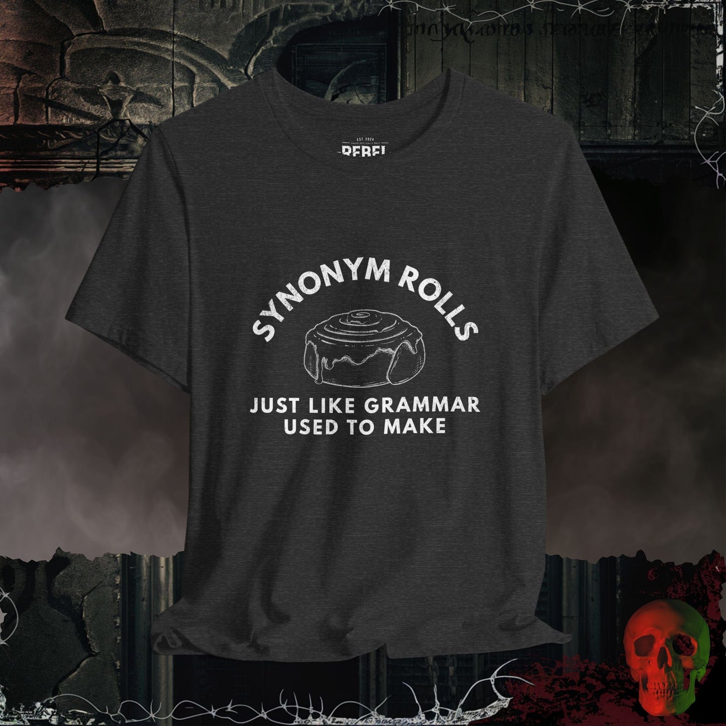 T-Shirt Dark Grey Heather / S Synonym Rolls Tee