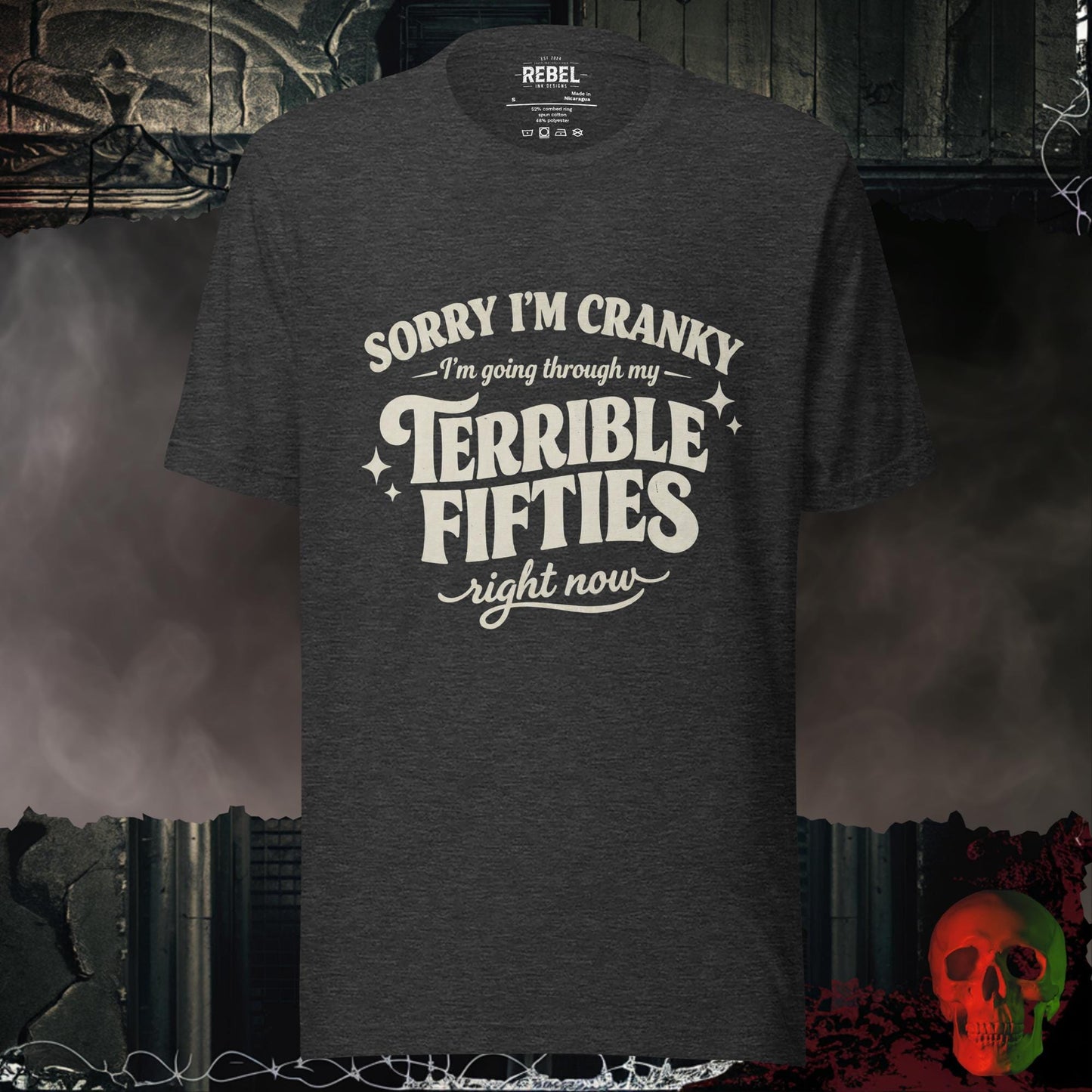 T-Shirt Dark Grey Heather / S Terrible Fifties Tee