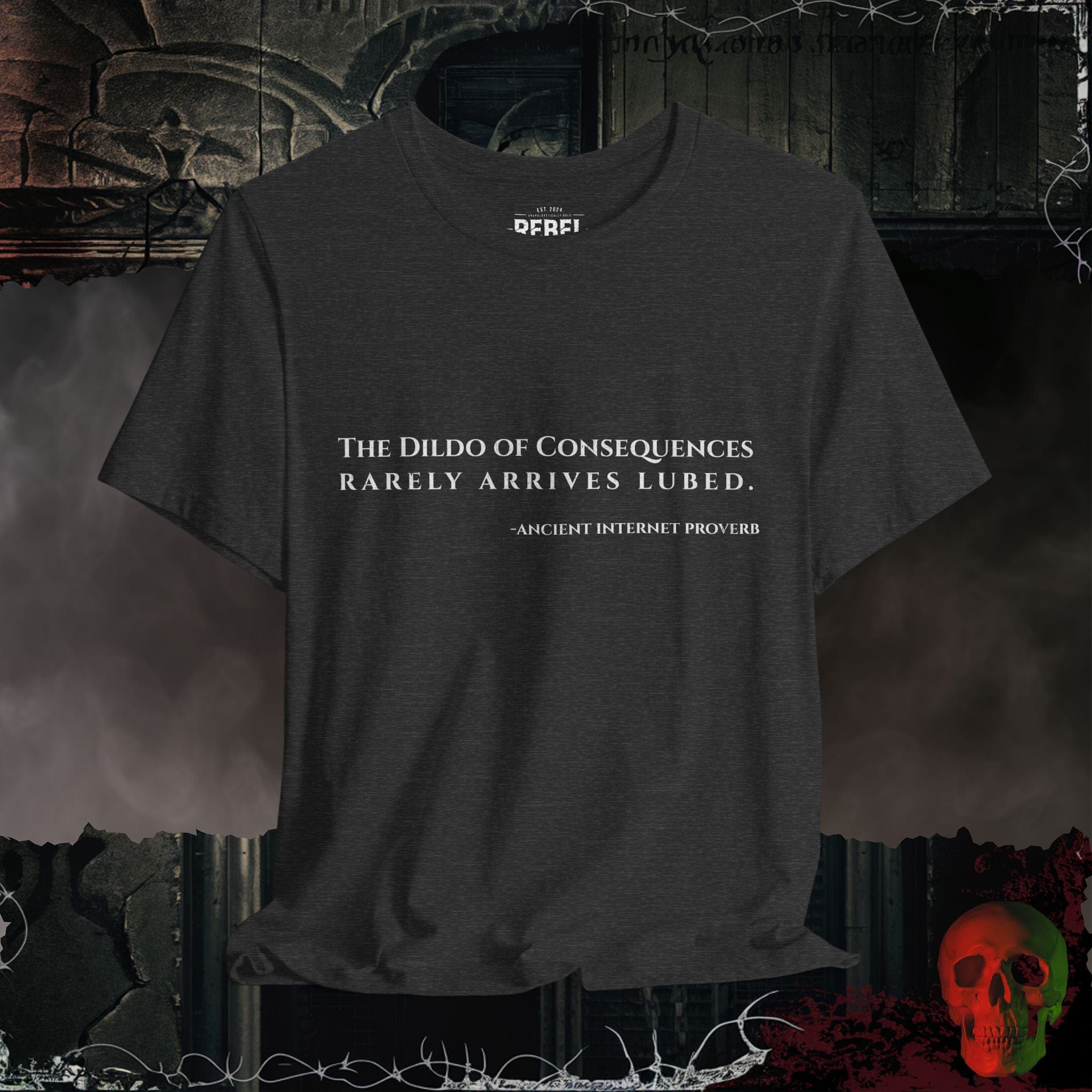 T-Shirt Dark Grey Heather / S The Dildo of Consequences Tee