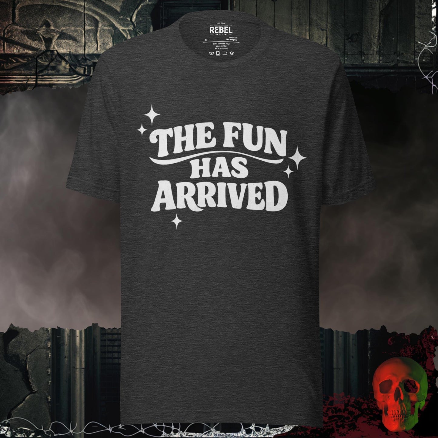 T-Shirt Dark Grey Heather / S The Fun Has Arrived Tee