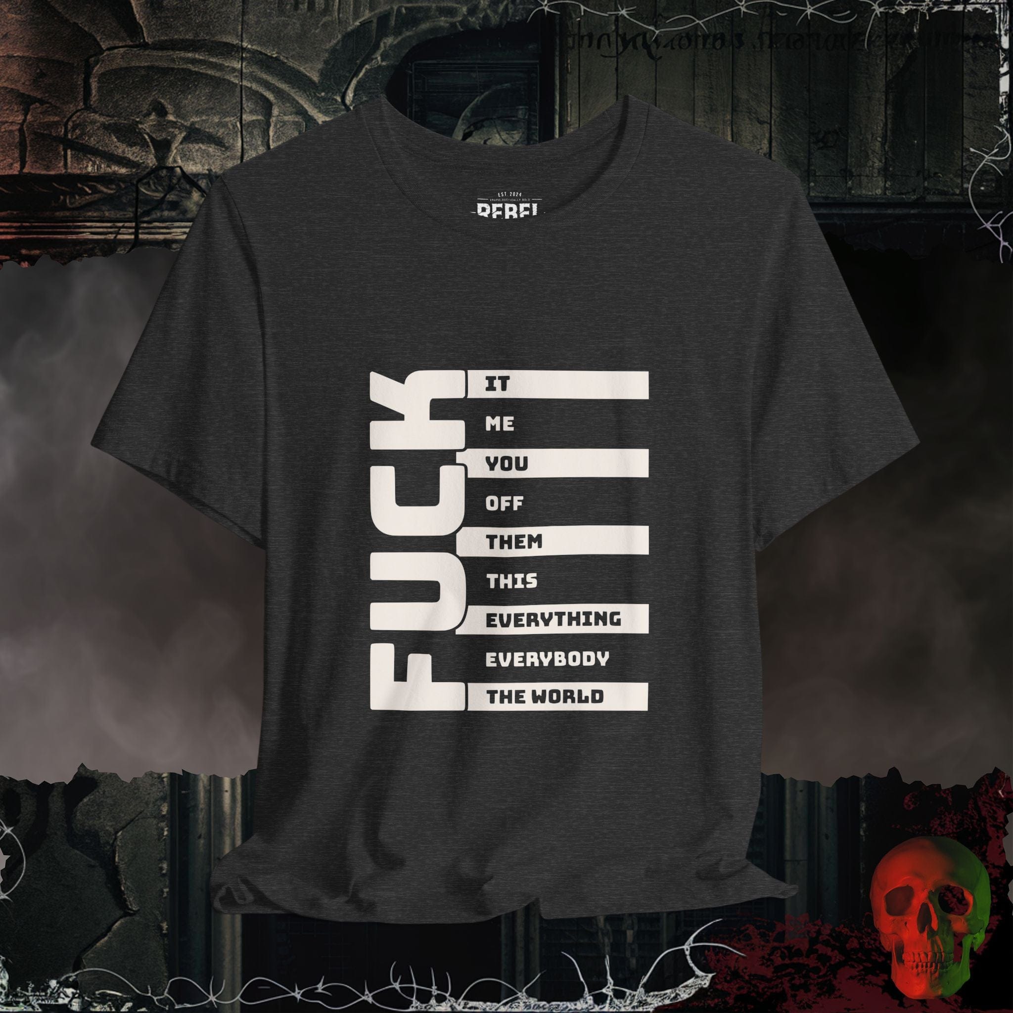 T-Shirt Dark Grey Heather / S The Many F@cks Tee