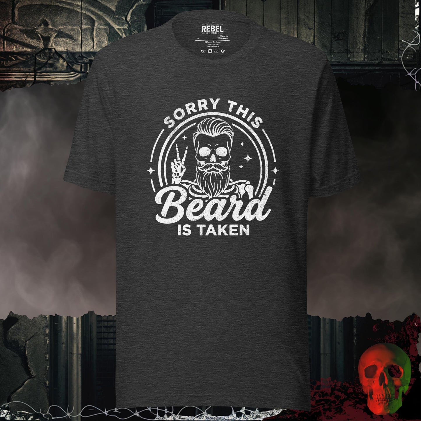 T-Shirt Dark Grey Heather / S This Beard is Taken Tee