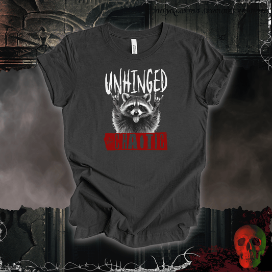 T-Shirt Dark Grey Heather / S Unhinged and Chaotic Tee