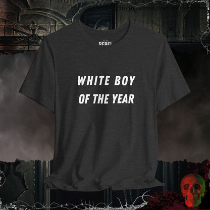 T-Shirt Dark Grey Heather / S White Guy of The Year Tee