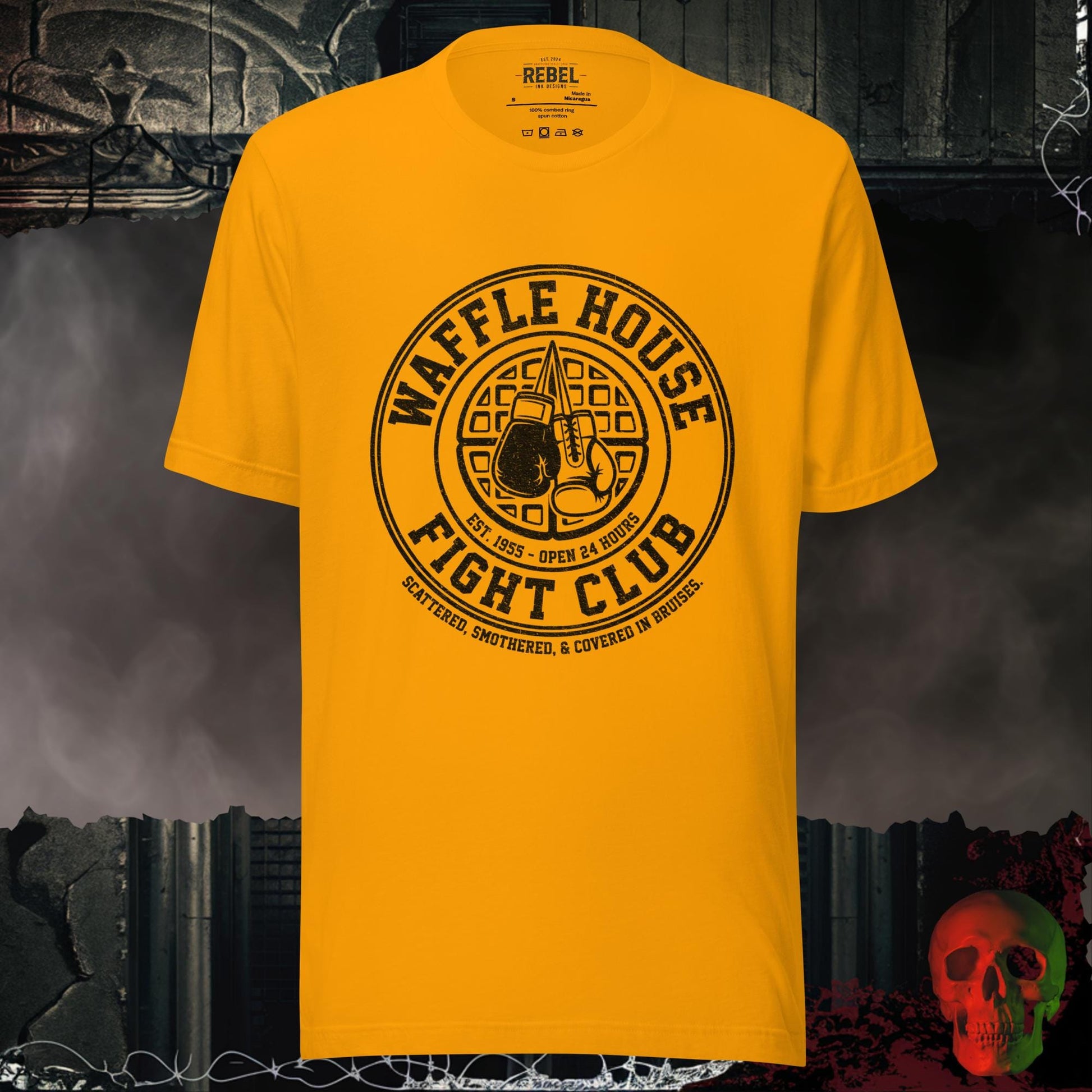 T-Shirt Gold / S Waffle House Fight Club Tee