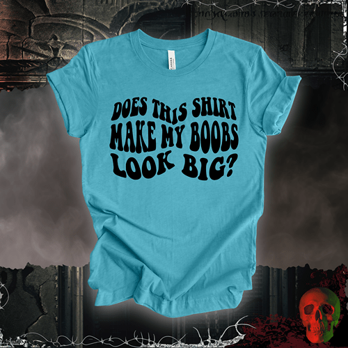 T-Shirt Heather Aqua / S Big Boobs?  Tee