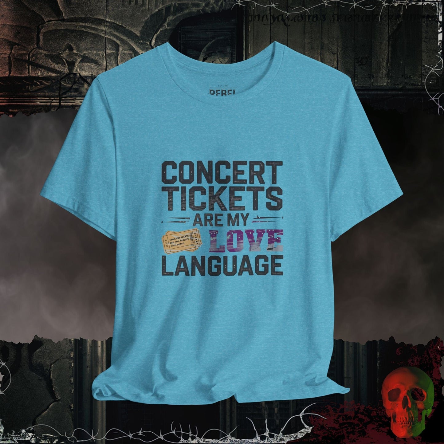 T-Shirt Heather Aqua / S Concert Tickets