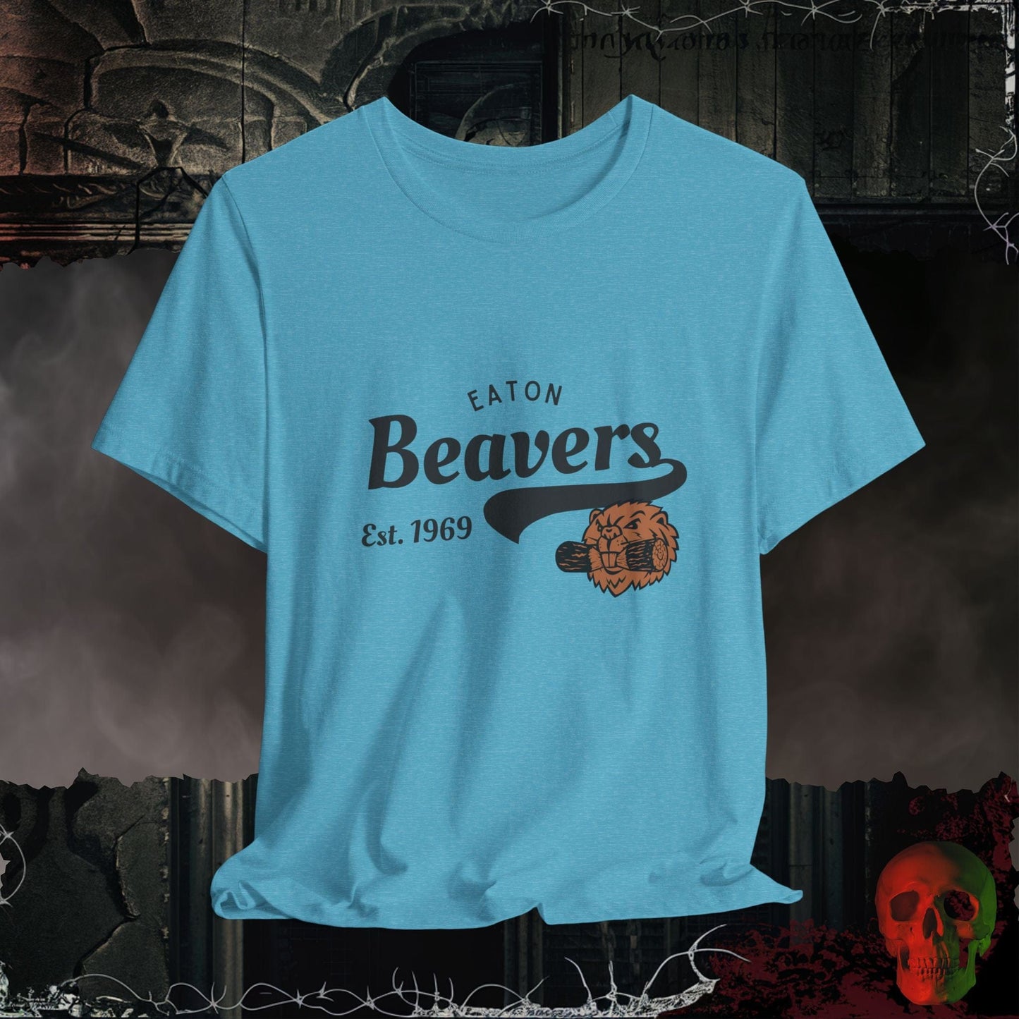 T-Shirt Heather Aqua / S Eaton Beavers T-Shirt