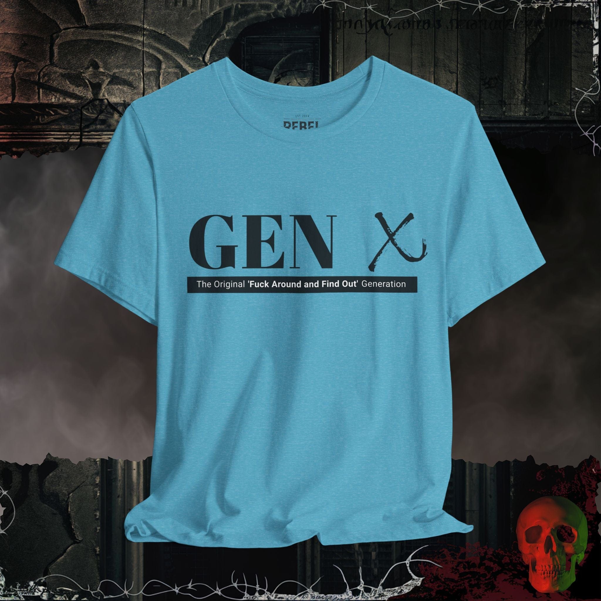 T-Shirt Heather Aqua / S Gen X: The OG Rebels T-Shirt