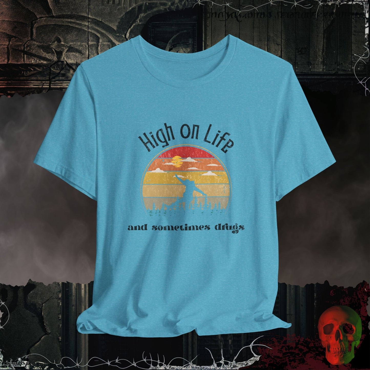 T-Shirt Heather Aqua / S High On Life Tee