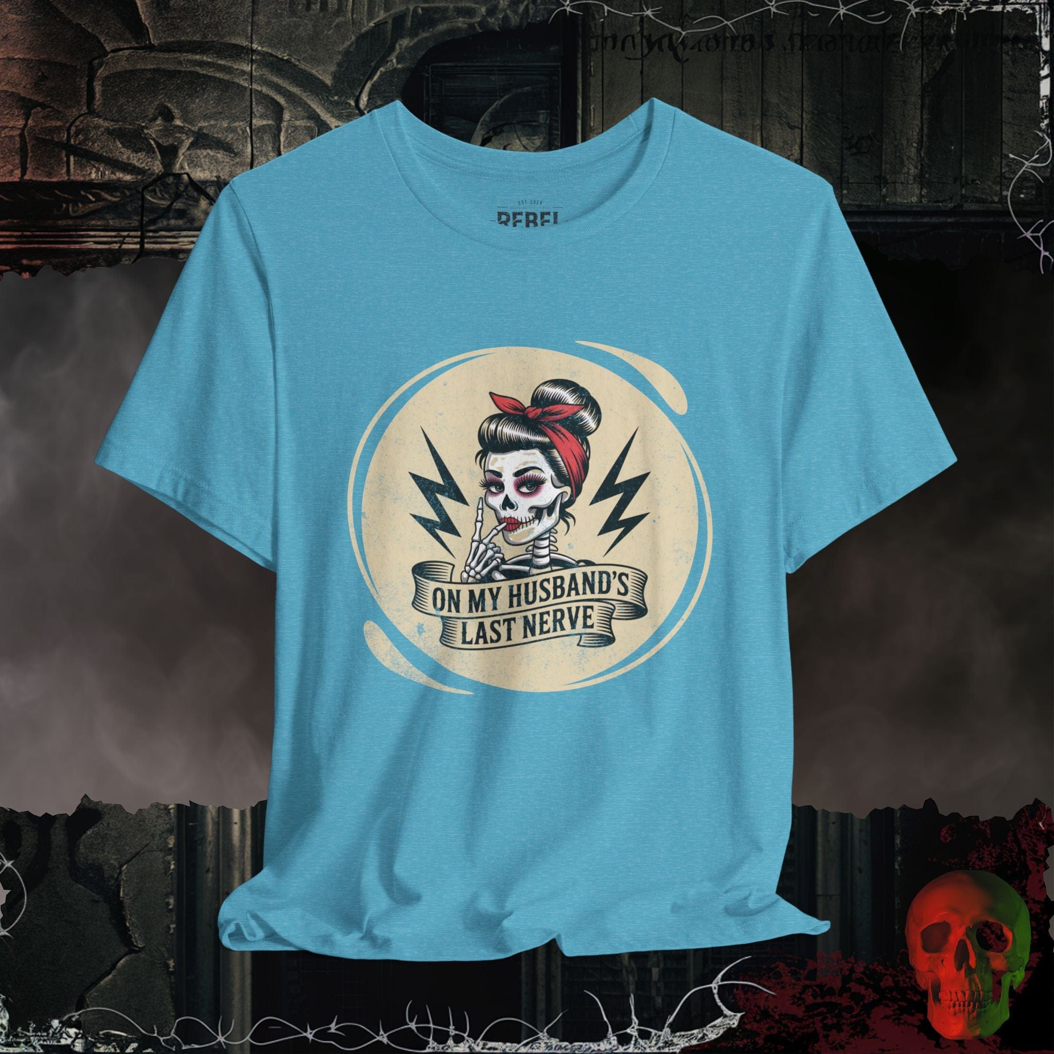T-Shirt Heather Aqua / S His Last Nerve T-Shirt