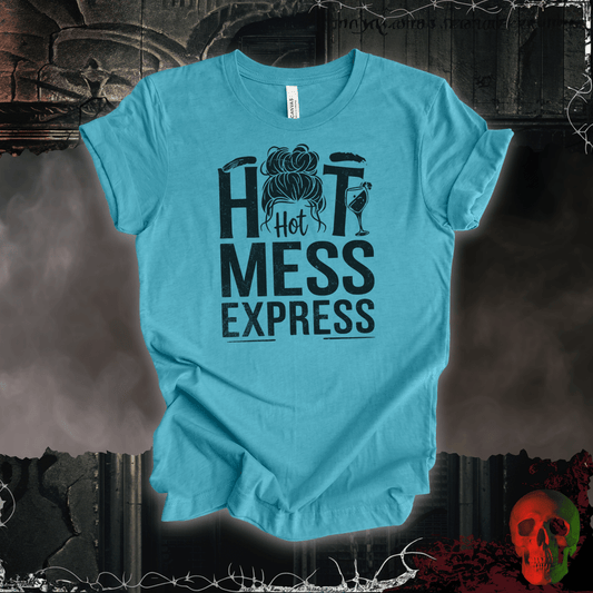 T-Shirt Heather Aqua / S Hot Mess Express Tee