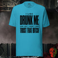 T-Shirt Heather Aqua / S I Like Drunk Me Graphic Tee | Rebel Ink Designs