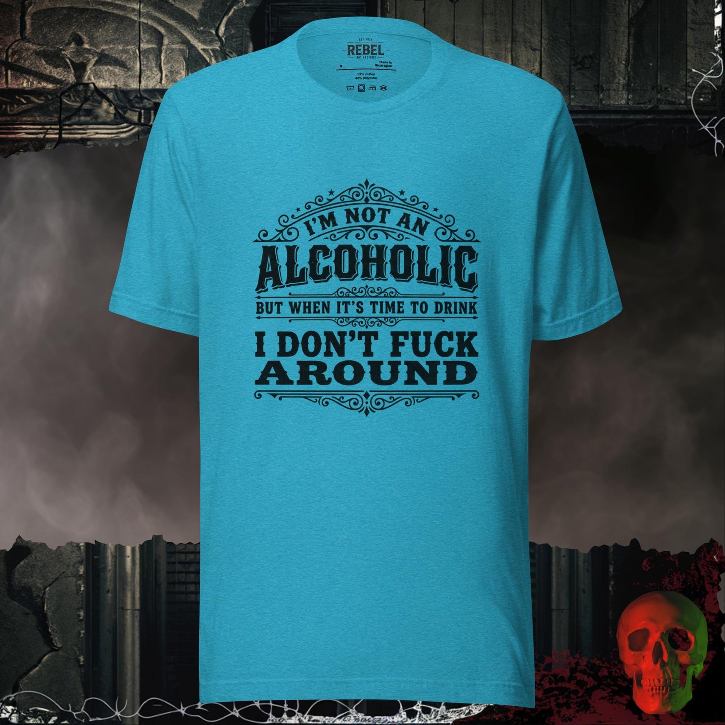 T-Shirt Heather Aqua / S Not an Alcoholic But... Tee
