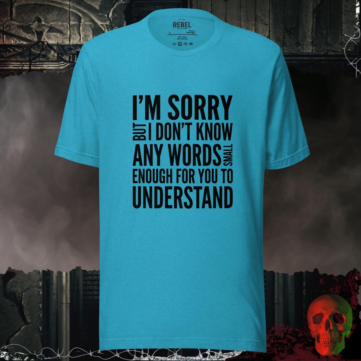 T-Shirt Heather Aqua / S Not Enough Small Words T-Shirt