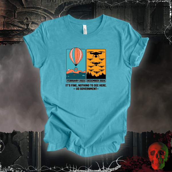 T-Shirt Heather Aqua / S Nothing to See Here T-Shirt