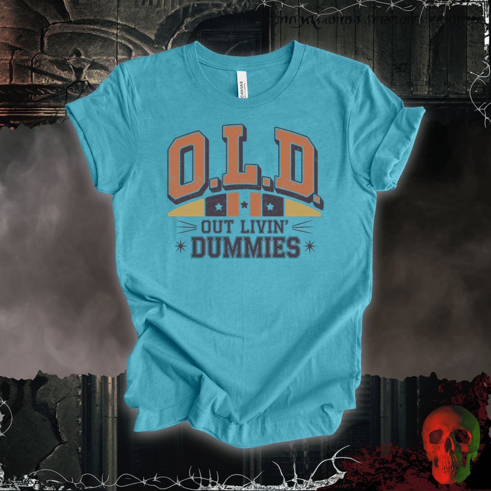 T-Shirt Heather Aqua / S Out Livin' Dummies Tee