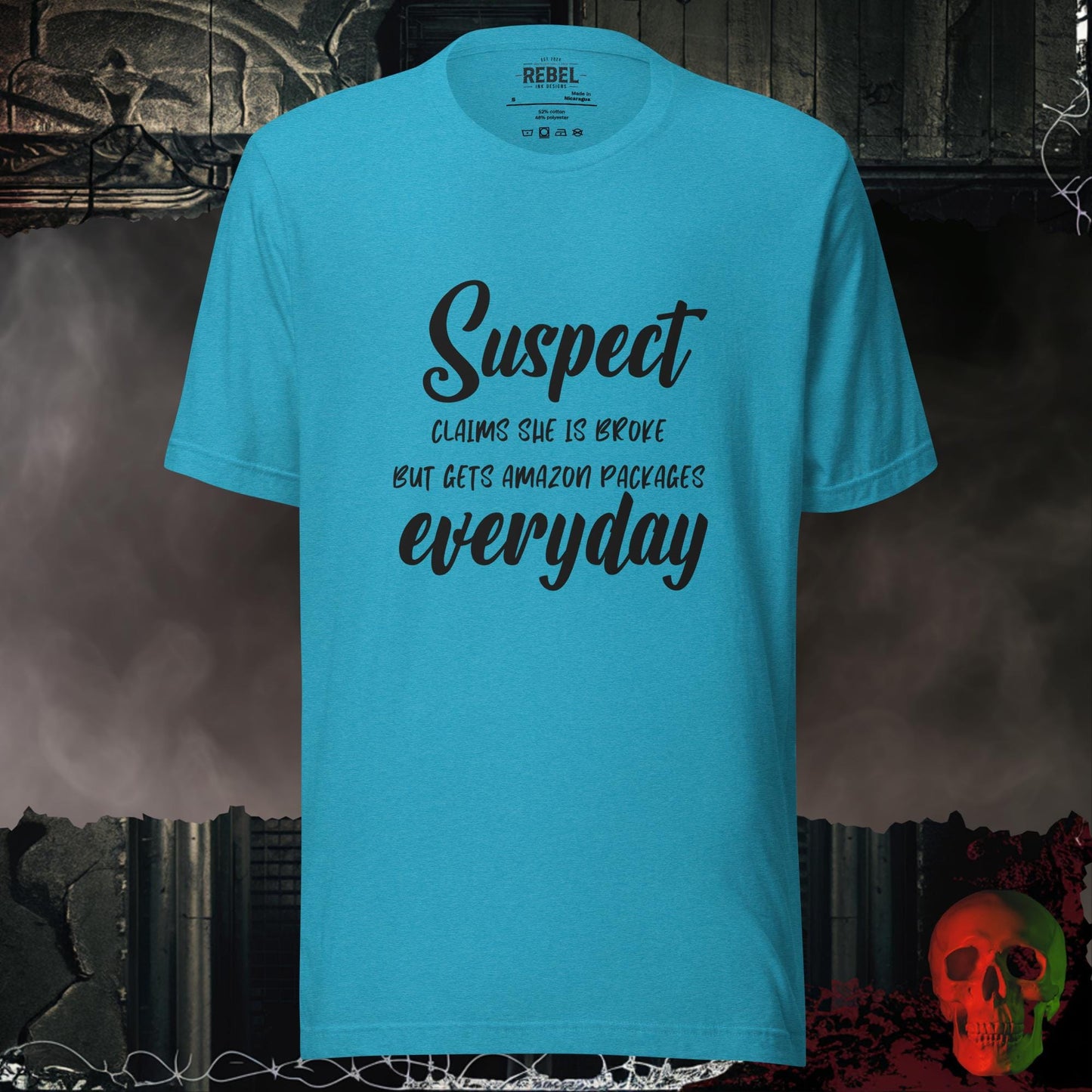 T-Shirt Heather Aqua / S Suspect: Amazon Every Day Tee