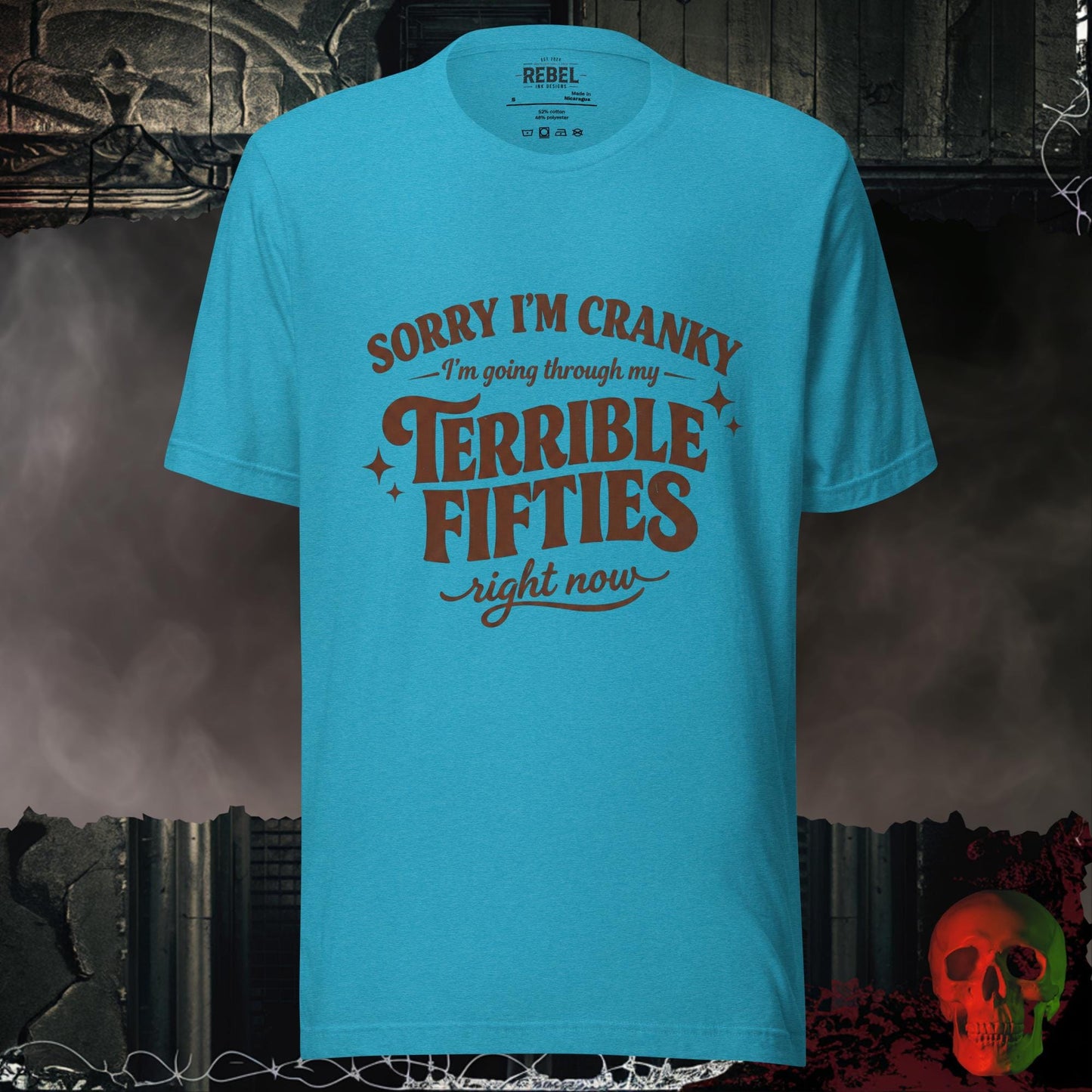T-Shirt Heather Aqua / S Terrible Fifties Tee