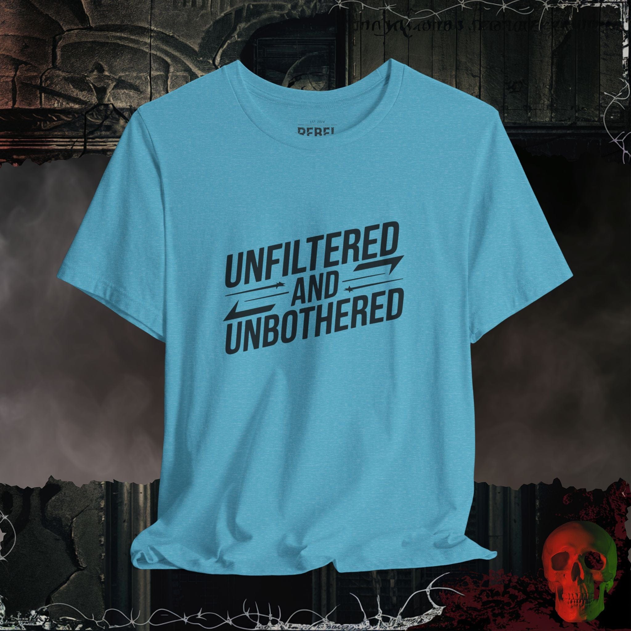 T-Shirt Heather Aqua / S Unfiltered and Unbothered T-Shirt