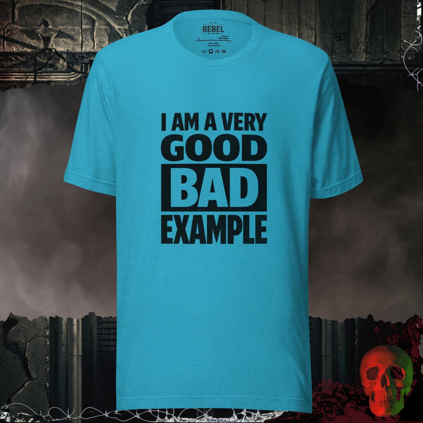 T-Shirt Heather Aqua / S Very Good Bad Example Tee