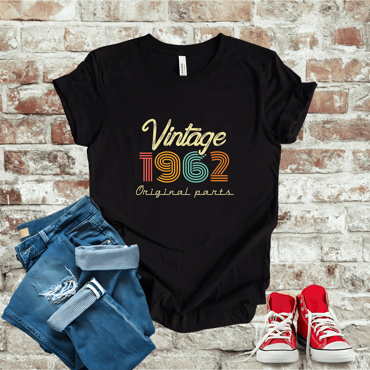 T-Shirt Heather Black / S 1962 - Vintage Legends: The Classic Years Collection T-Shirt
