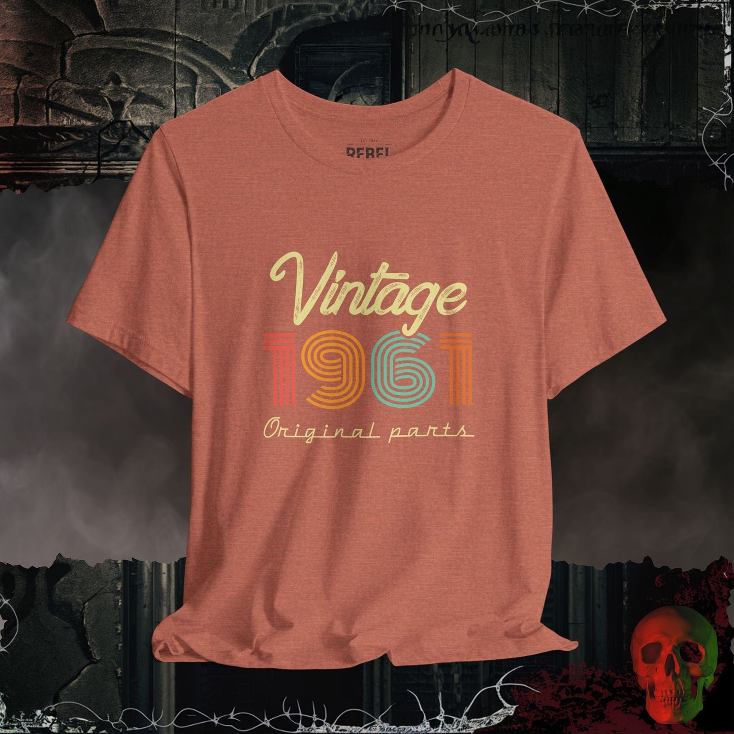 T-Shirt Heather Clay / S 1961 - Vintage Legends: The Classic Years Collection