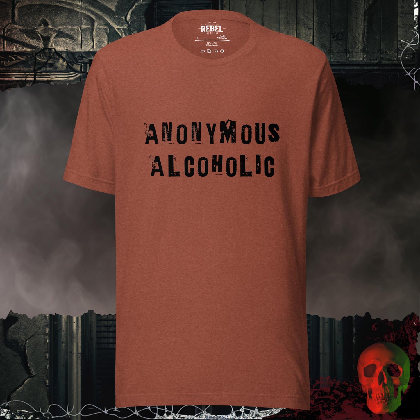T-Shirt Heather Clay / S Anonymous Alcoholic