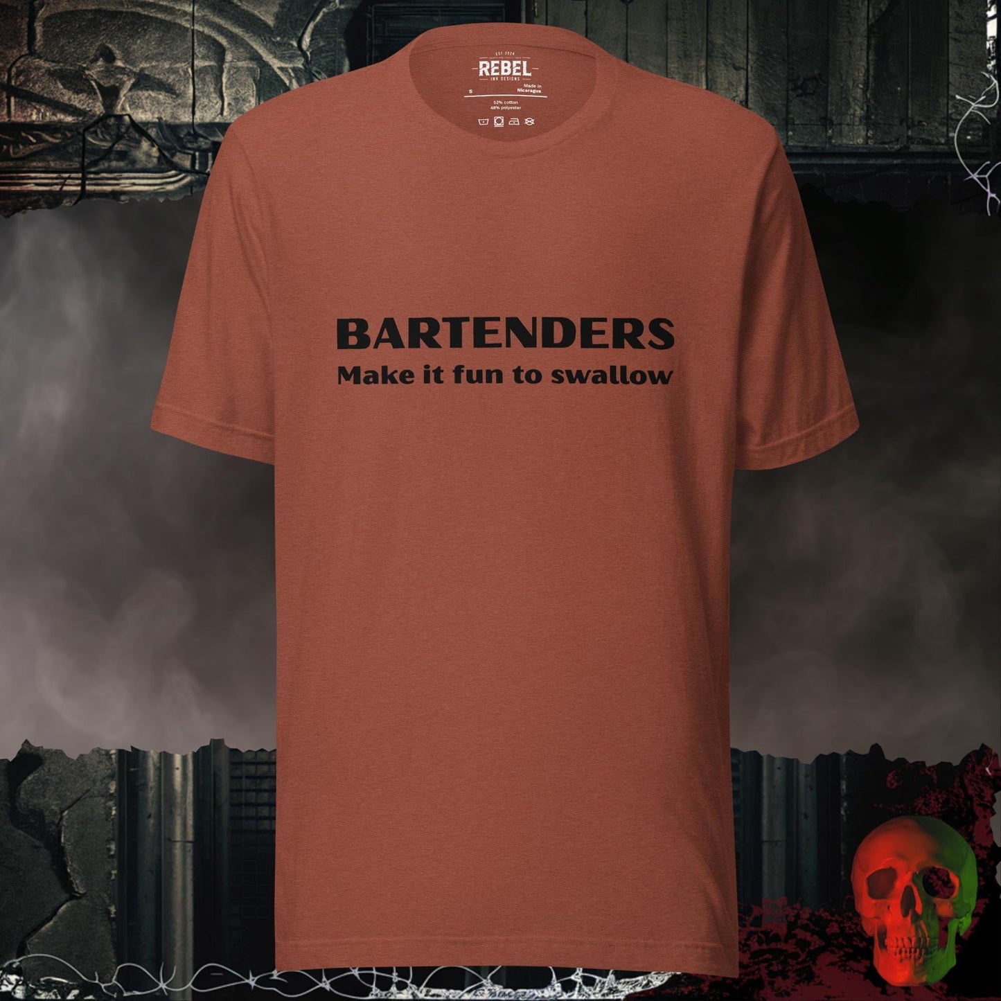 T-Shirt Heather Clay / S Bartenders Make It Fun