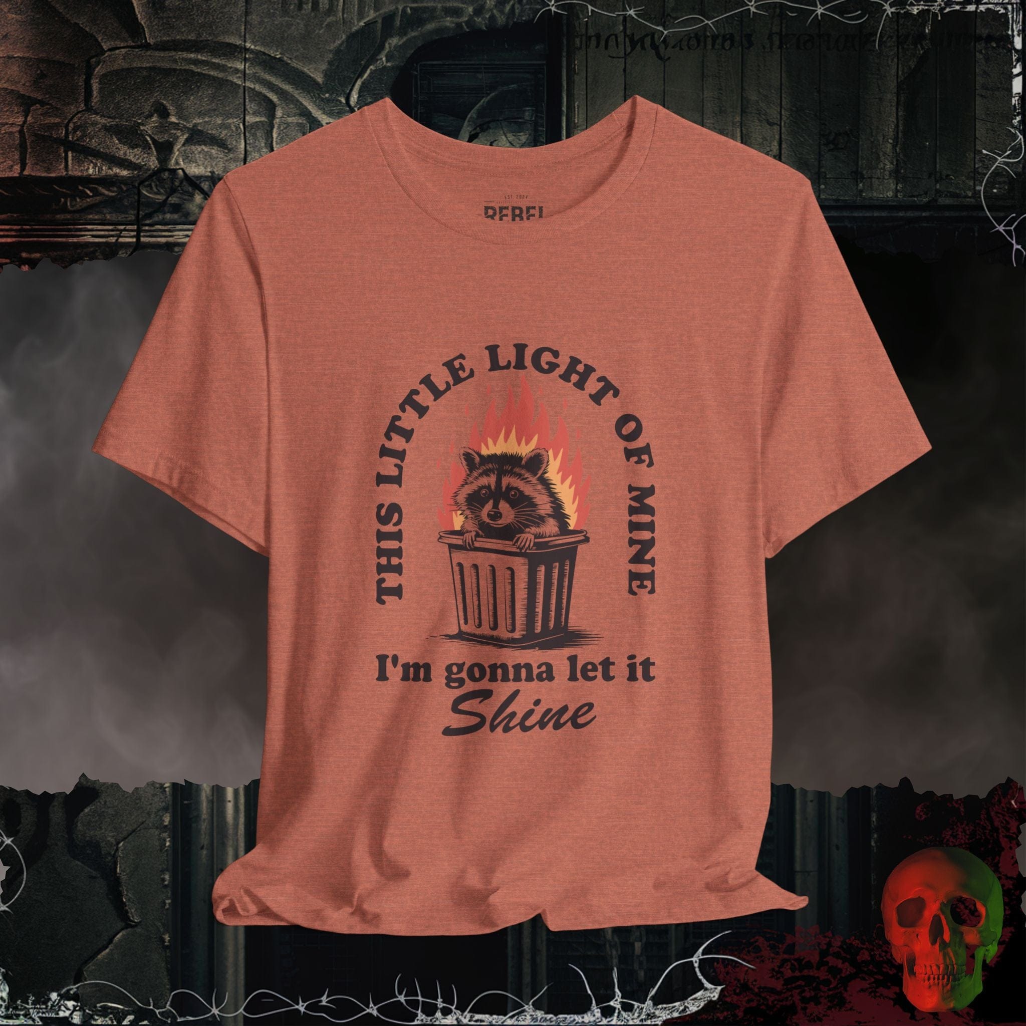 T-Shirt Heather Clay / S Dumpster Fire Tee