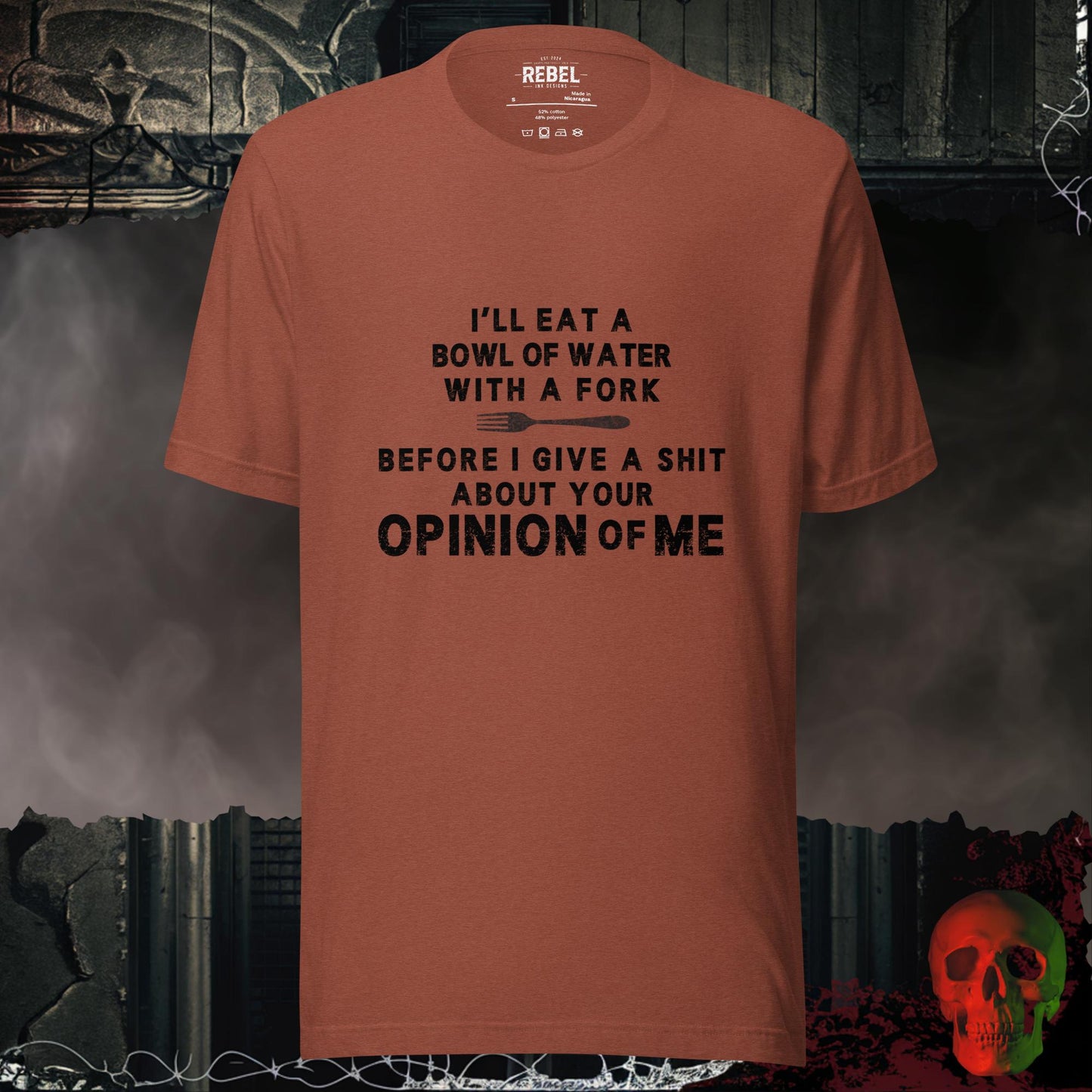 T-Shirt Heather Clay / S Eating a Bowl Of Water Tee