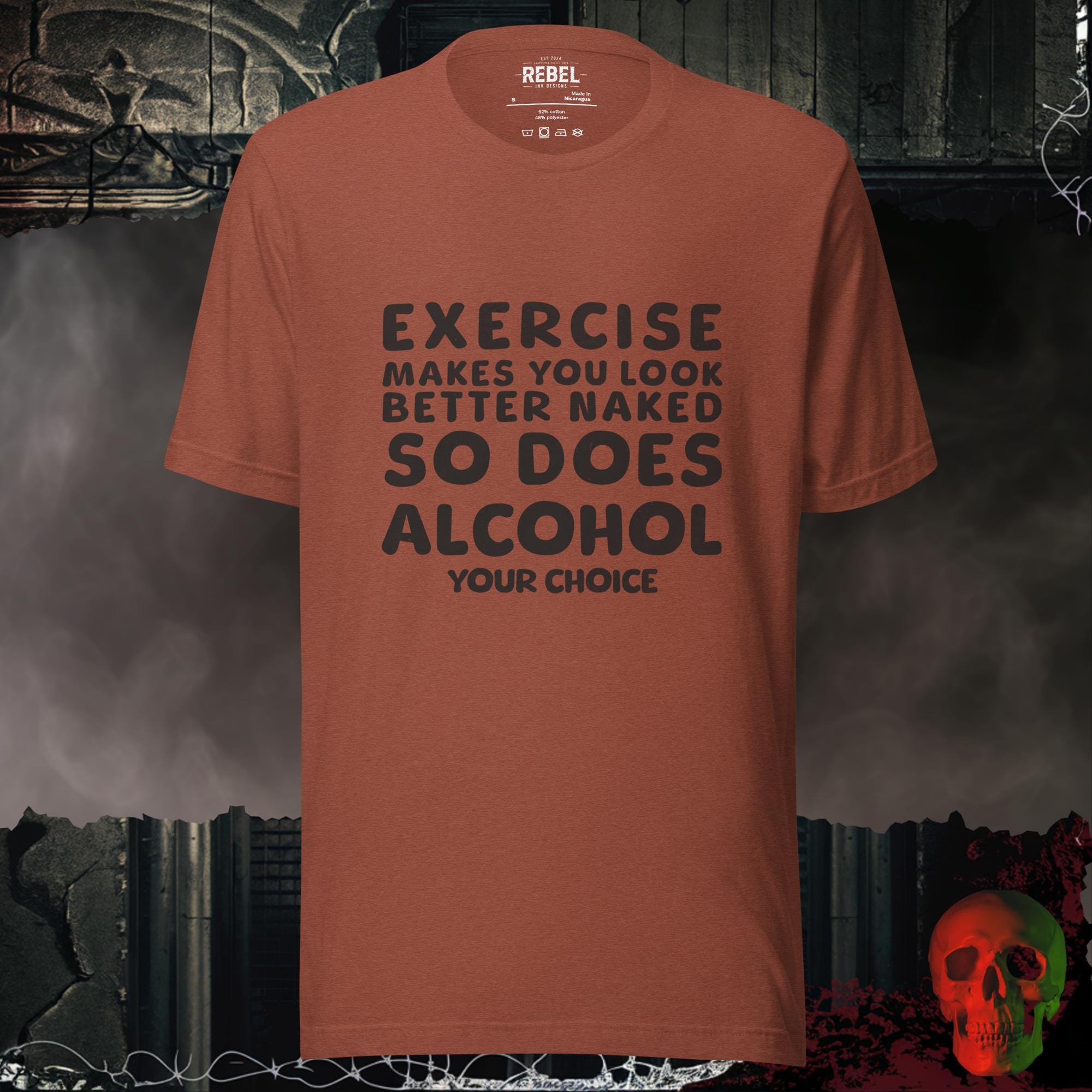 T-Shirt Heather Clay / S Exercise or Alcohol Tee
