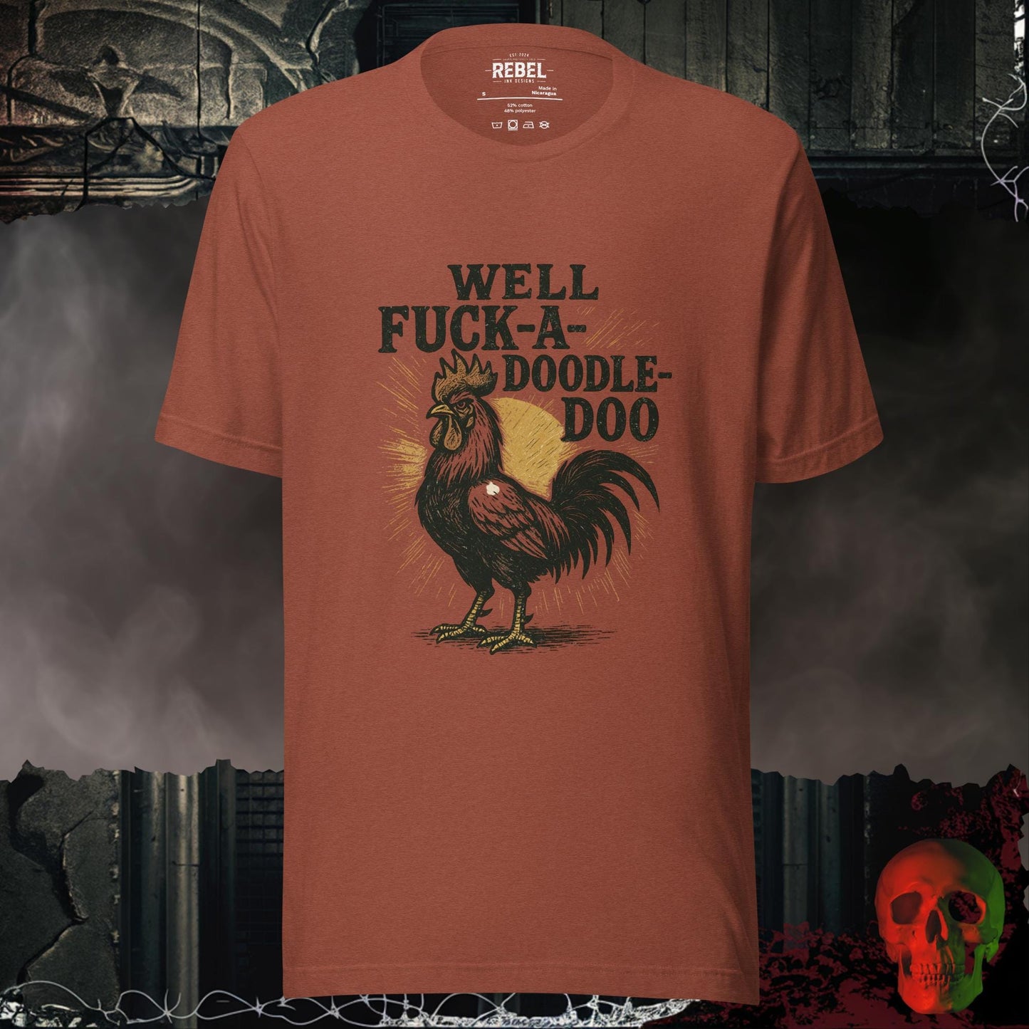 T-Shirt Heather Clay / S F@ck a Doodle Do Tee