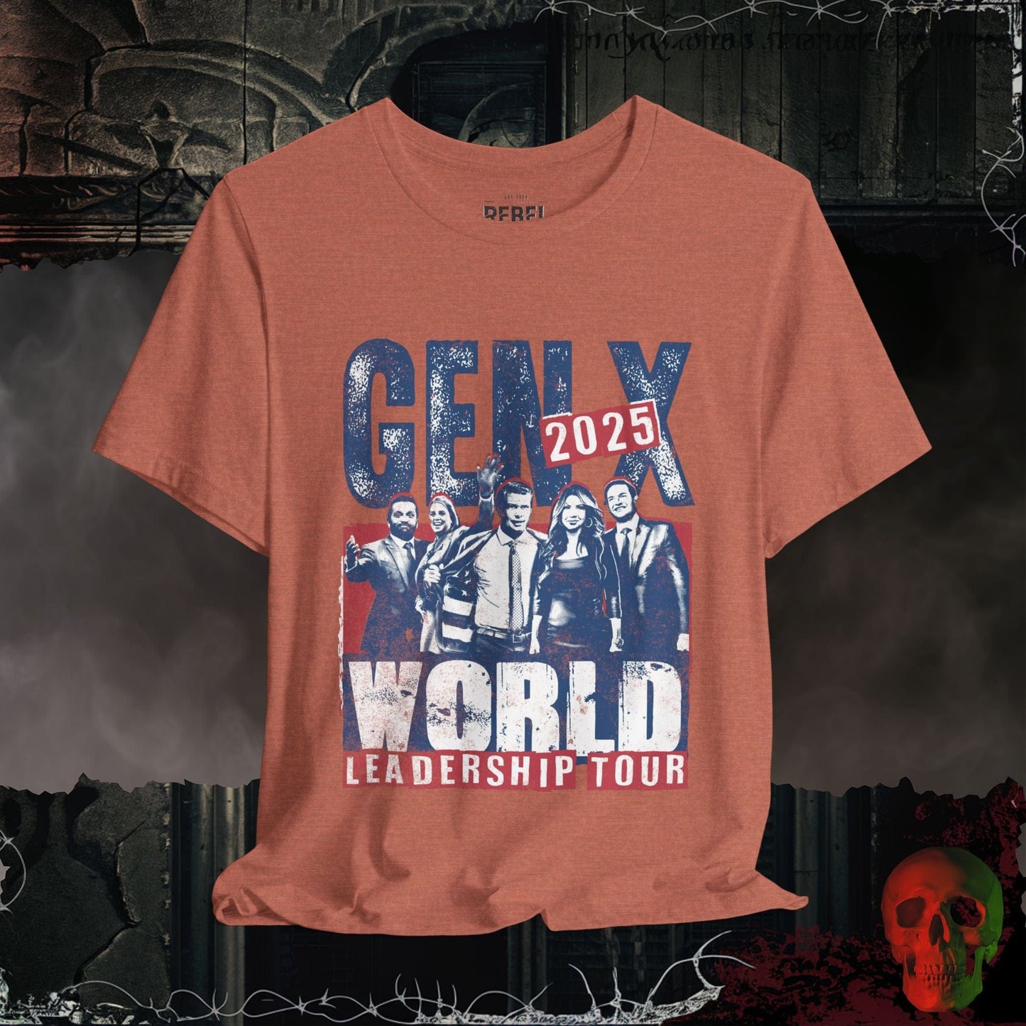 T-Shirt Heather Clay / S Gen X World Leadership Tour 2025 Tee