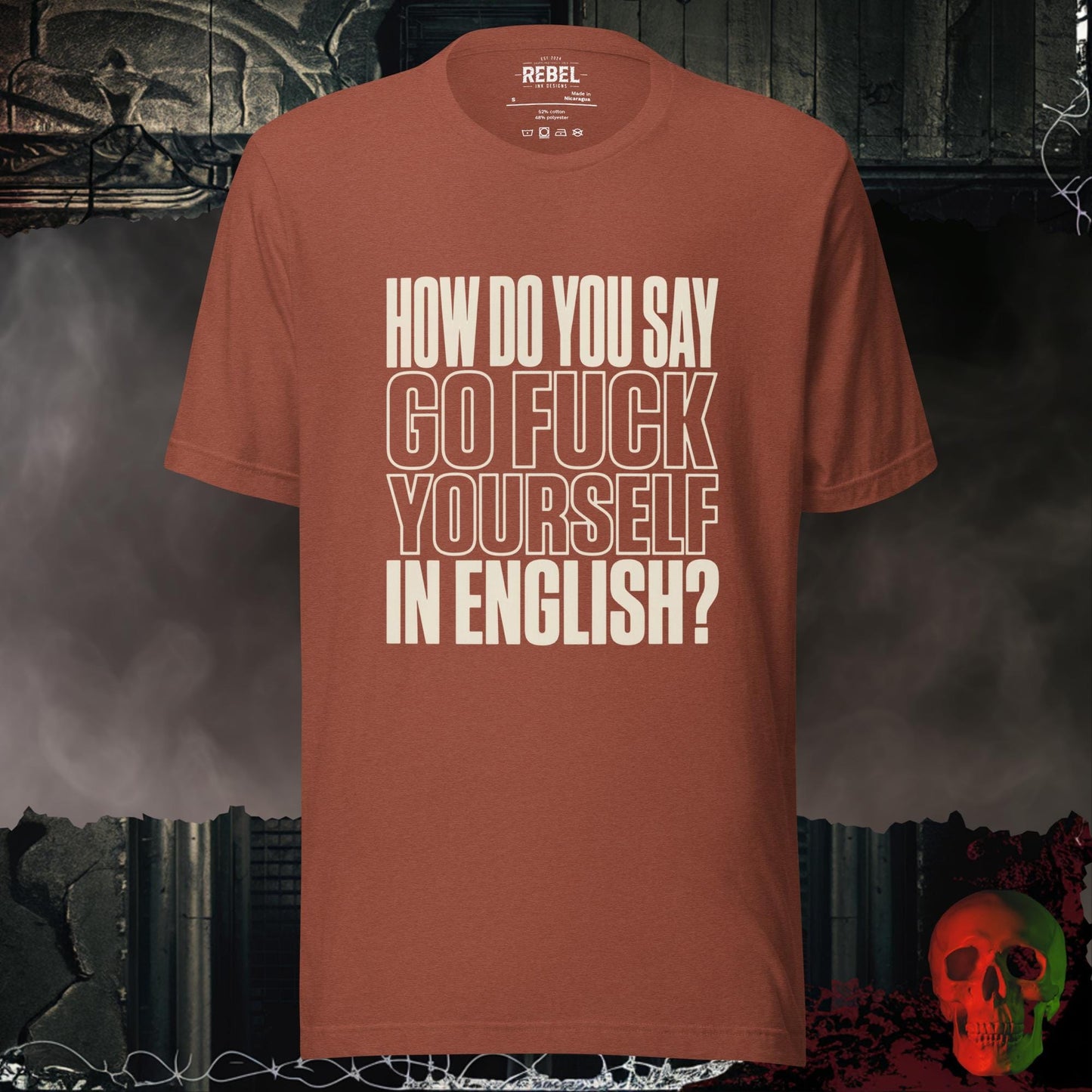 T-Shirt Heather Clay / S Go F@ck Yourself (in English) Tee