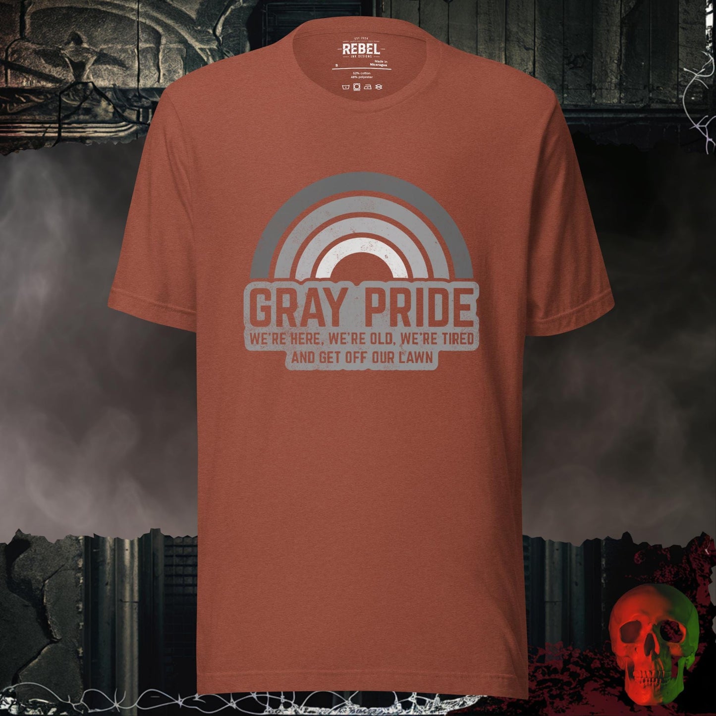 T-Shirt Heather Clay / S Gray Pride Tee