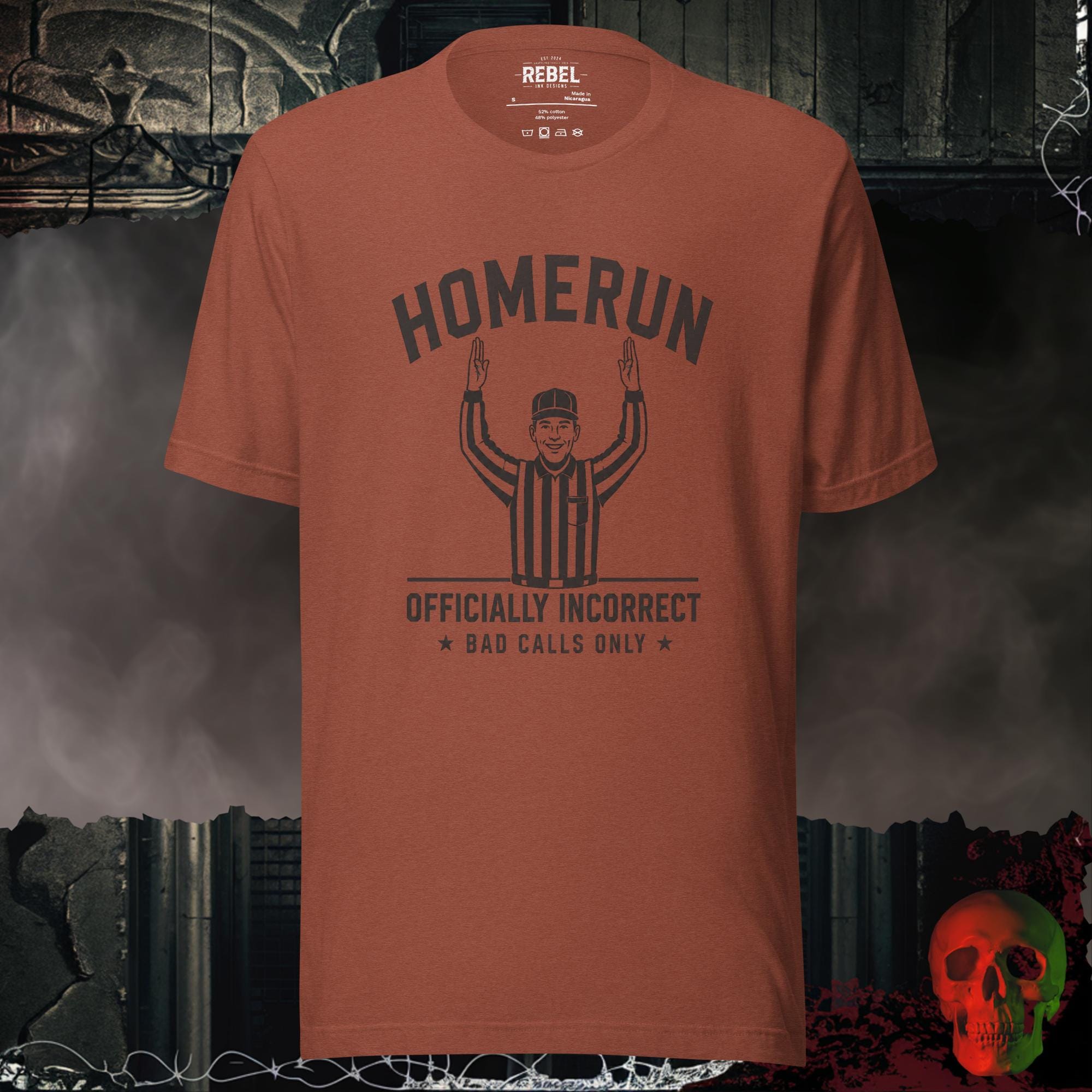 T-Shirt Heather Clay / S Home Run Attitude Graphic Tee | Rebel Ink Designs