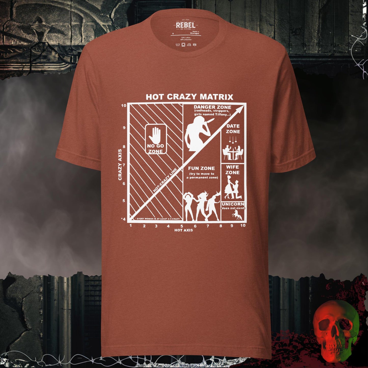 T-Shirt Heather Clay / S Hot Crazy Matrix Tee