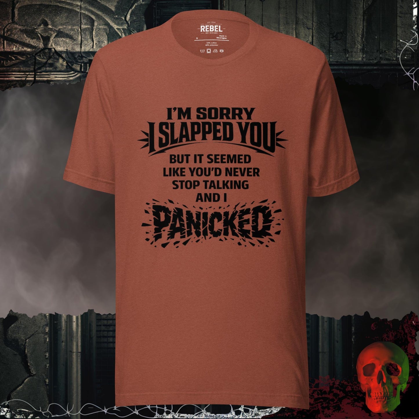 T-Shirt Heather Clay / S I am Sorry I Slapped You Tee