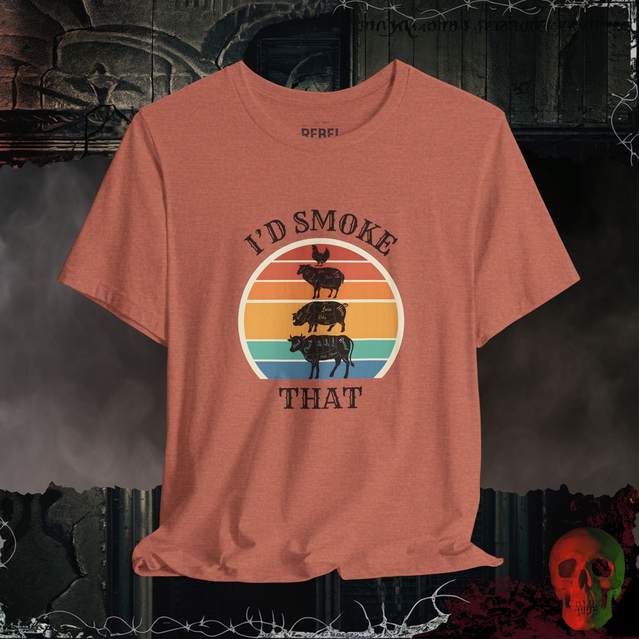 T-Shirt Heather Clay / S I'd Smoke That Tee