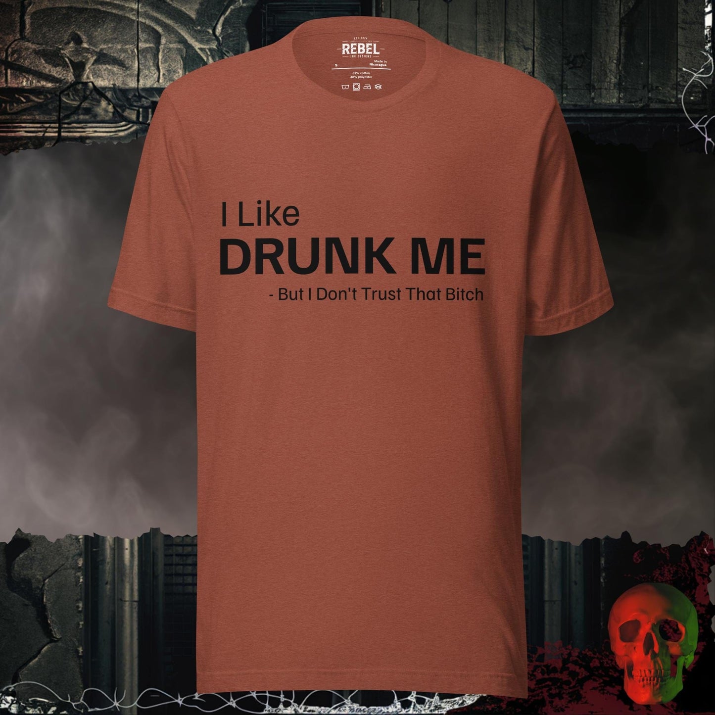 T-Shirt Heather Clay / S I Like Drunk Me Tee