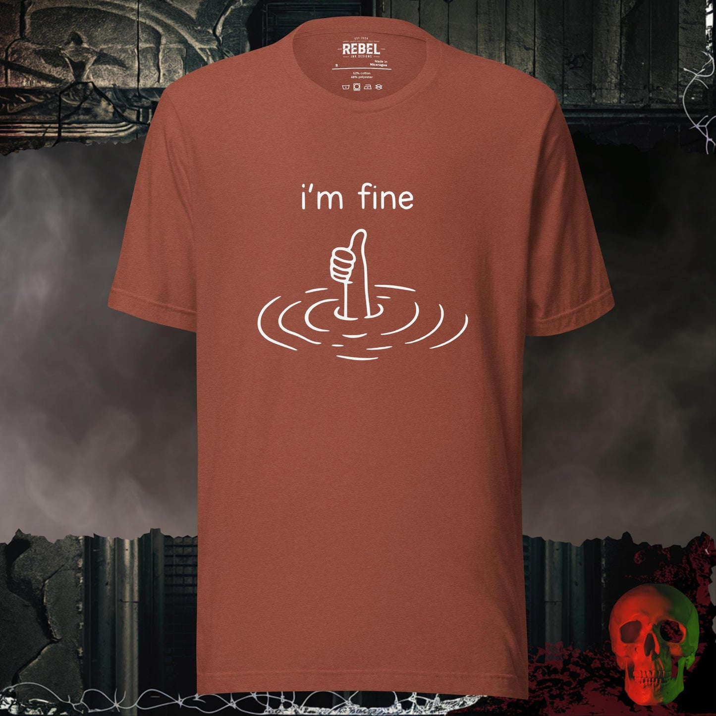 T-Shirt Heather Clay / S I'm Fine Tee