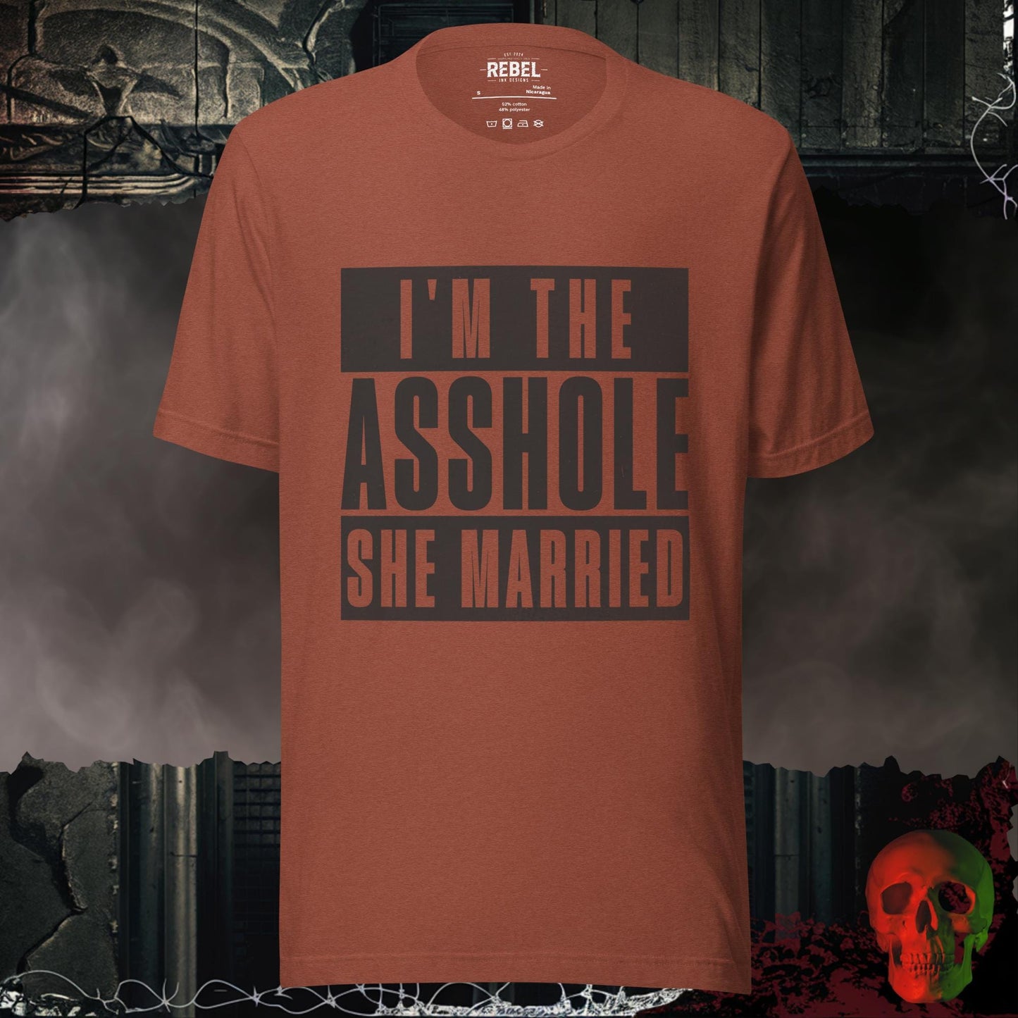 T-Shirt Heather Clay / S I’m the Asshole She Married Tee